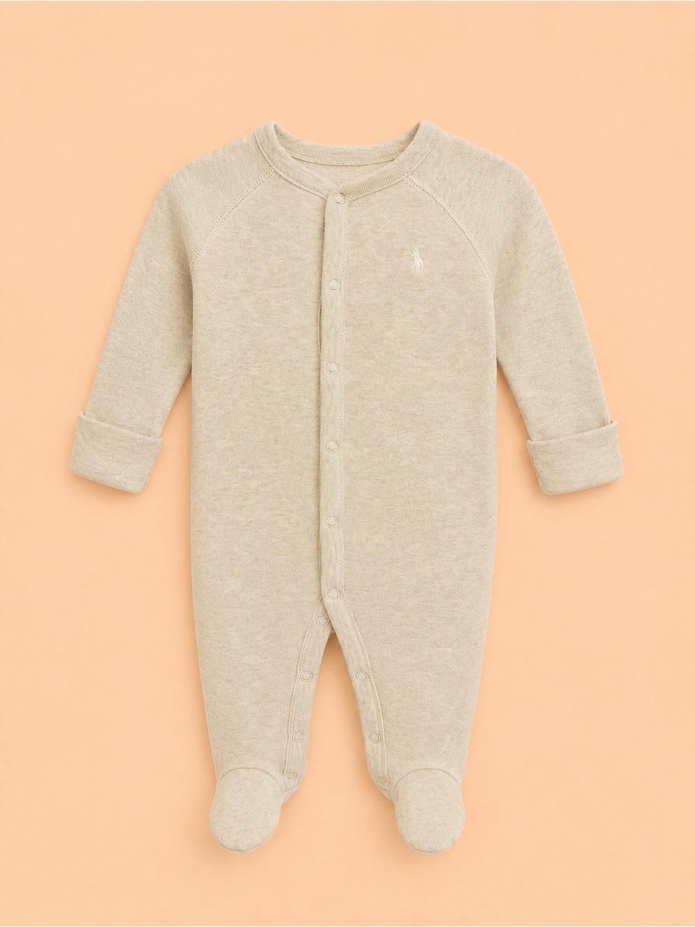 🐻 RALPH LAUREN SNAP FOOTED ONESIE
